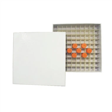 Utilizare în laborator 81-Ei bine 100-Ei bine 1,8 ml 2 ml Tub criovial Cutie tub pentru congelare Cutie pentru depozitare hârtie Criotub