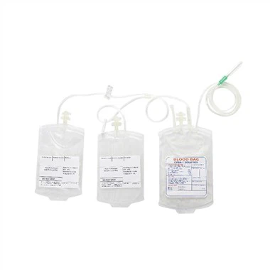 Consumabile medicale sterile din PVC din plastic pungi de sânge sac de colectare a sângelui sac cu CE aprobat