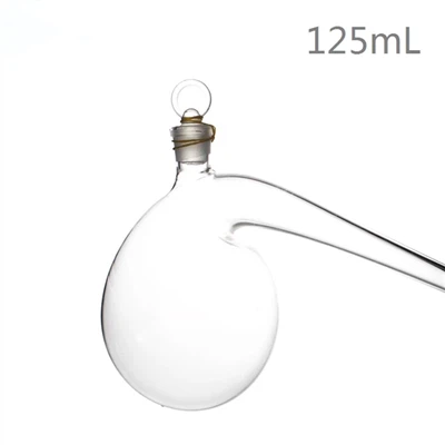 Balon de retortă din sticlă borosilicată de 250 ml și 500 ml de laborator cu dop și tub din sticlă măcinată